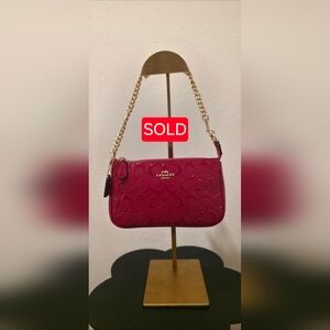 Coach Nolita 19 In Signature Leather In Red PRICE FIRM